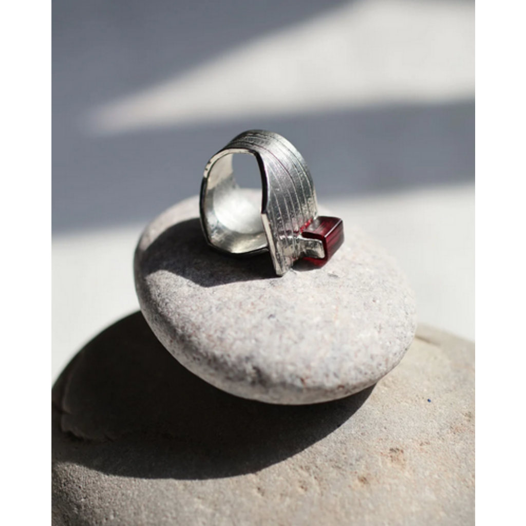 ANNE MARIE CHAGNON AM CHAGNON BAGUE CETUS ARGENT FIGUE