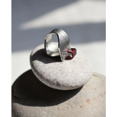 ANNE MARIE CHAGNON AM CHAGNON BAGUE CETUS ARGENT FIGUE