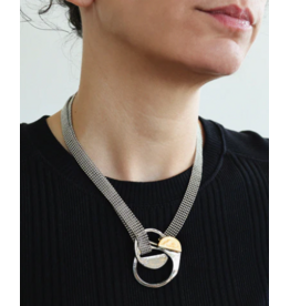 ANNE MARIE CHAGNON AM CHAGNON COLLIER MERCURY 2 TONS OR/ARGENT