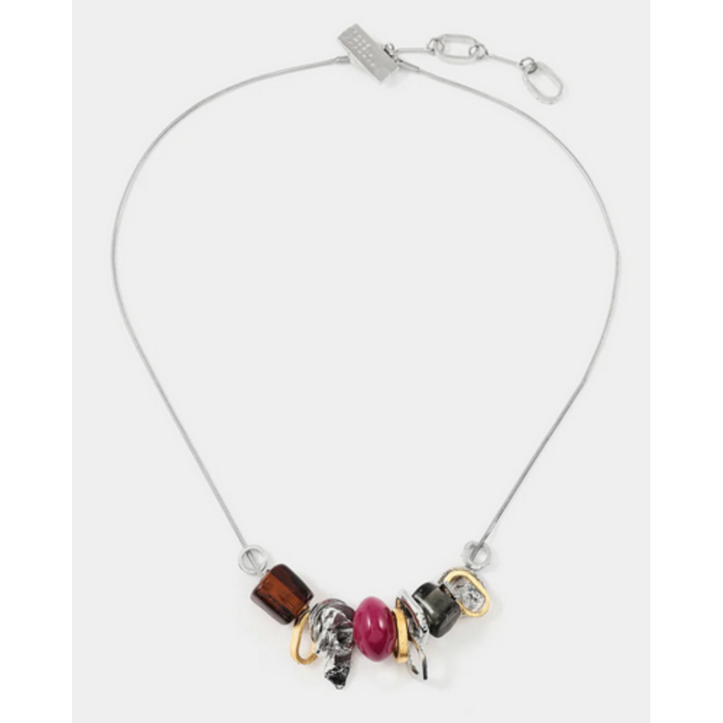 ANNE MARIE CHAGNON AM CHAGNON COLLIER LEONA ARGENT FALL BLOSSOM