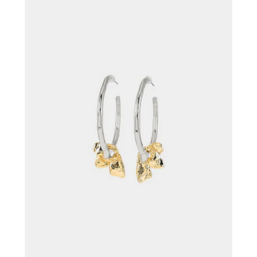 ANNE MARIE CHAGNON AM CHAGNON BOUCLES OREILLE WASP 2 TONS OR/ARGENT