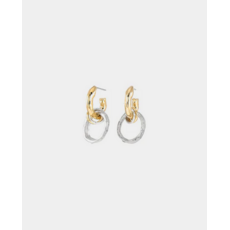 ANNE MARIE CHAGNON AM CHAGNON BOUCLES OREILLE VENUSA 2 TONS OR/ARGENT