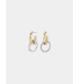 ANNE MARIE CHAGNON AM CHAGNON BOUCLES OREILLE VENUSA 2 TONS OR/ARGENT