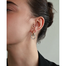 ANNE MARIE CHAGNON AM CHAGNON BOUCLES OREILLE VENUSA 2 TONS OR/ARGENT