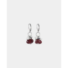 ANNE MARIE CHAGNON AM CHAGNON BOUCLES OREILLE PEGASUS ARGENT CERISE