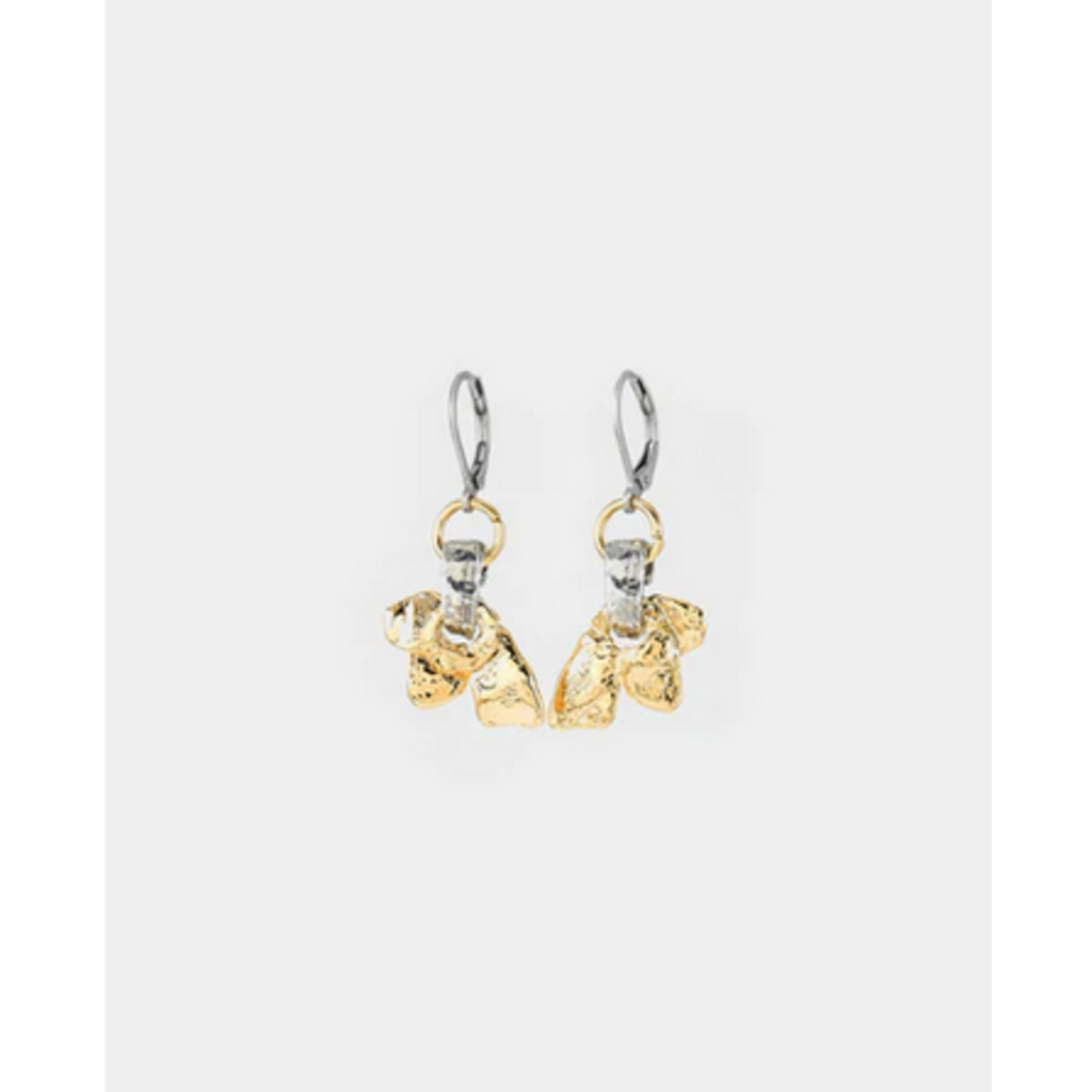 ANNE MARIE CHAGNON AM CHAGNON BOUCLES OREILLE NEPTUNE 2 TONS OR/ARGENT