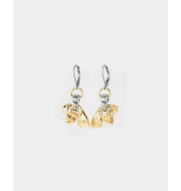 ANNE MARIE CHAGNON AM CHAGNON BOUCLES OREILLE NEPTUNE 2 TONS OR/ARGENT