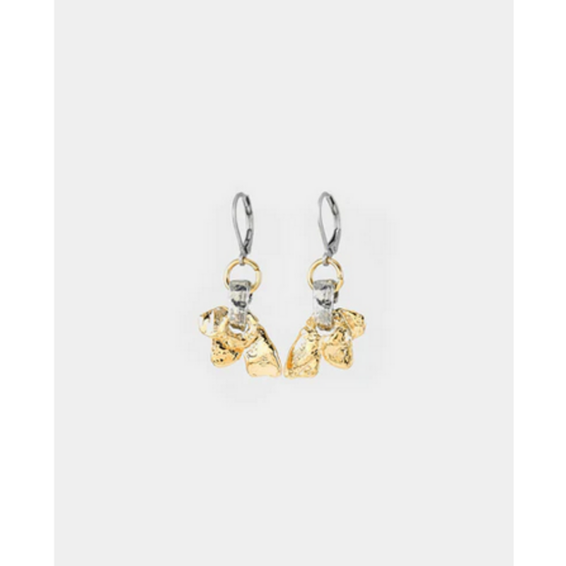 ANNE MARIE CHAGNON AM CHAGNON BOUCLES OREILLE NEPTUNE 2 TONS OR/ARGENT