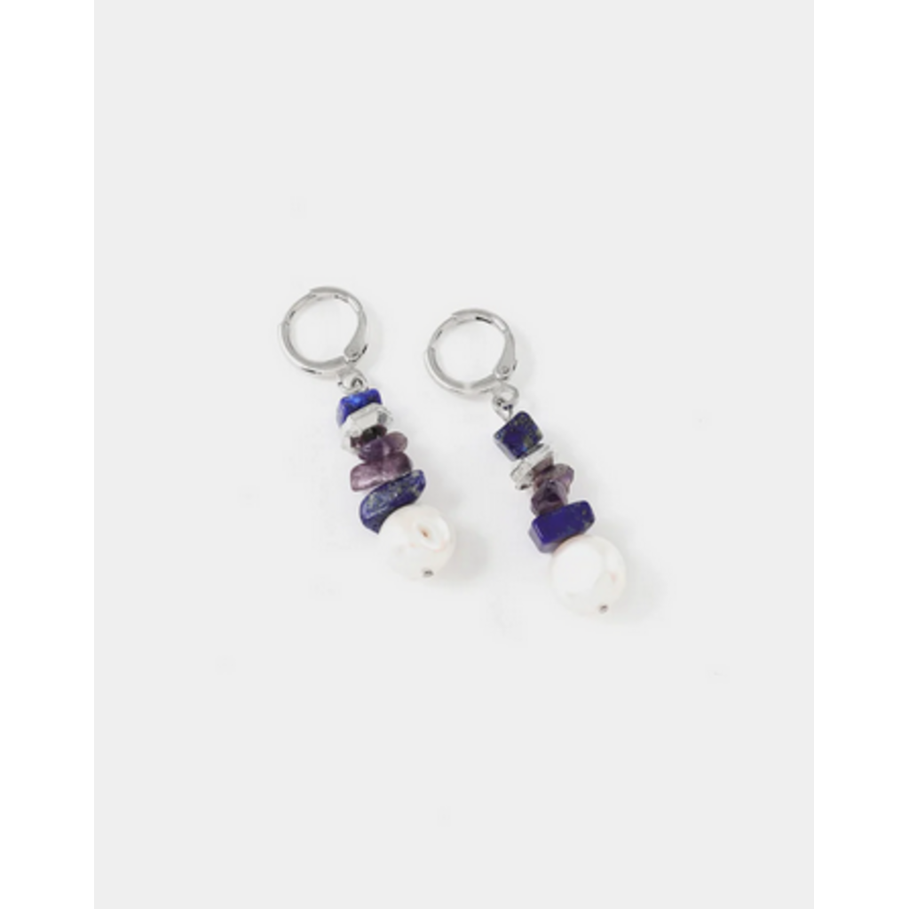 ANNE MARIE CHAGNON AM CHAGNON BOUCLES OREILLE ORCUS ARGENT DUSK
