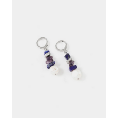 ANNE MARIE CHAGNON AM CHAGNON BOUCLES OREILLE ORCUS ARGENT DUSK