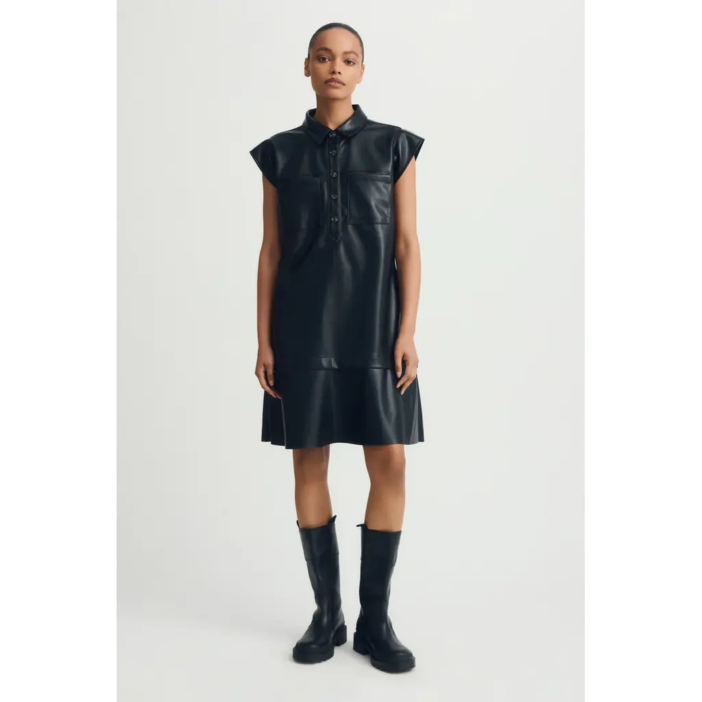 MELISSA NEPTON MELISSA NEPTON 25H ROBE KIMY CUIR VEGAN NOIR