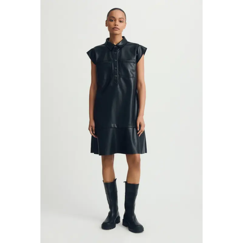 MELISSA NEPTON MELISSA NEPTON 25H ROBE KIMY CUIR VEGAN NOIR