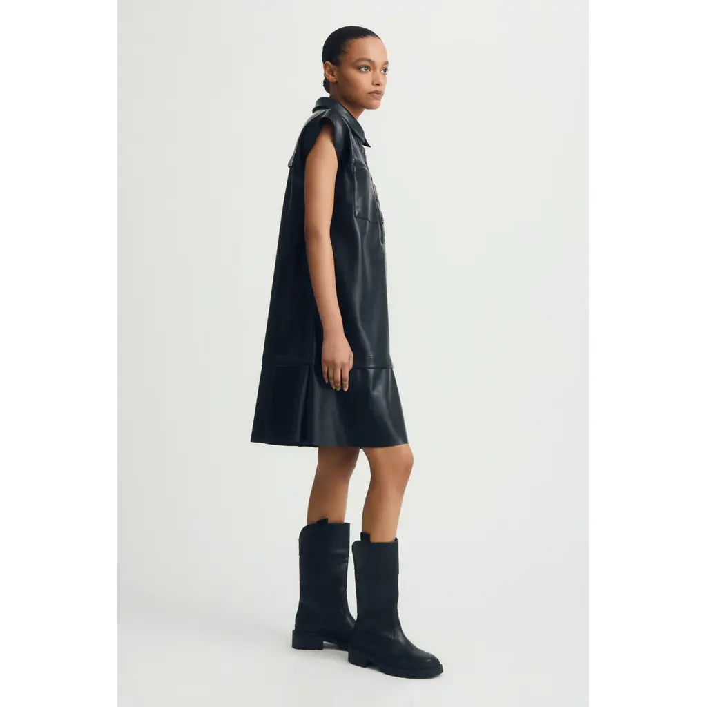 MELISSA NEPTON MELISSA NEPTON 25H ROBE KIMY CUIR VEGAN NOIR