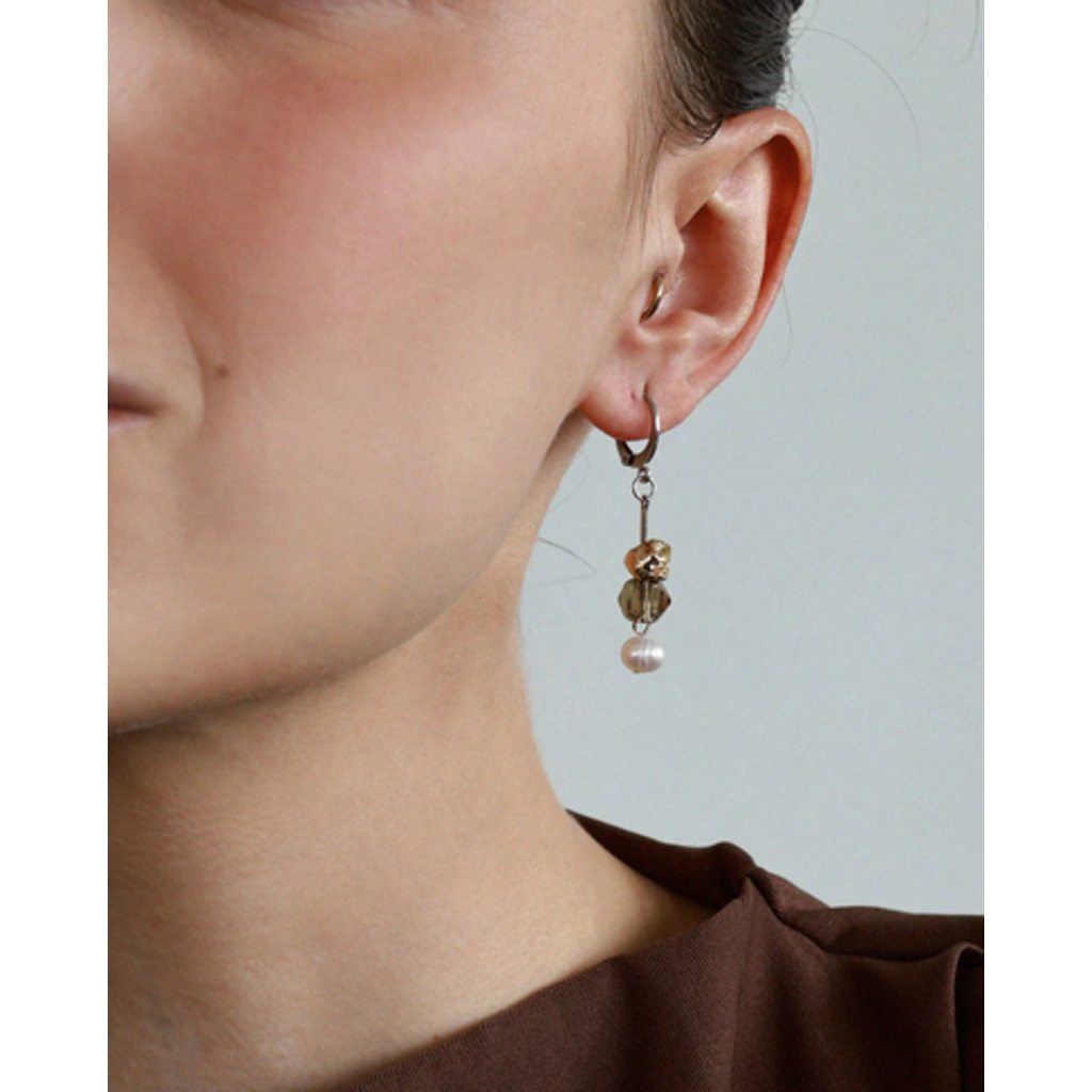 ANNE MARIE CHAGNON AM CHAGNON BOUCLES OREILLE MAW ARGENT LUNA