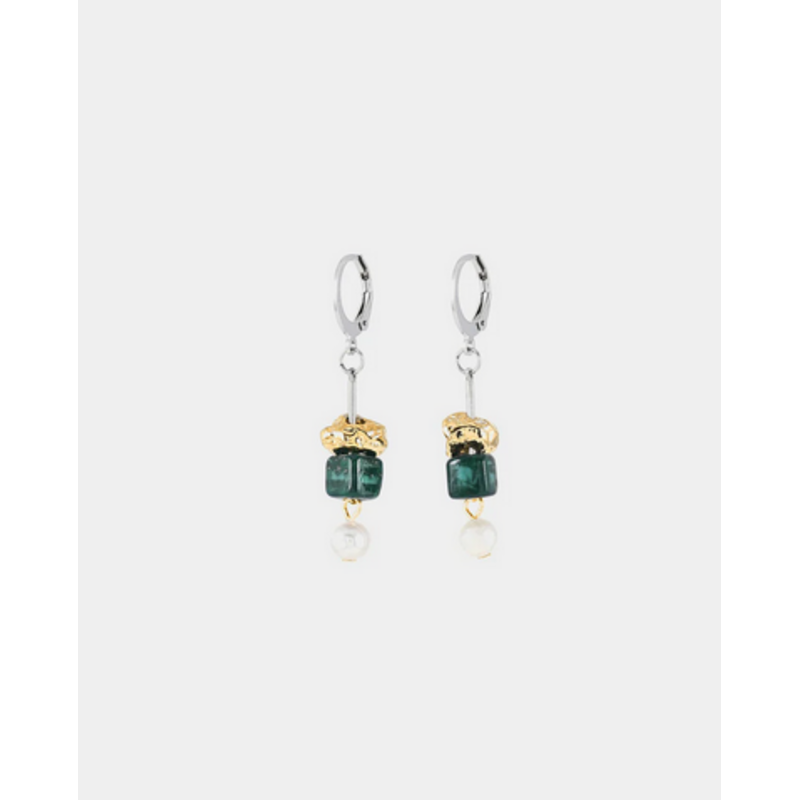 ANNE MARIE CHAGNON AM CHAGNON BOUCLES OREILLE MAW ARGENT FORET