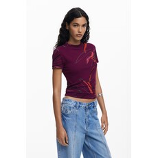 DESIGUAL DESIGUAL 25H TSHIRT LALA MOTIFS FUSCHIA