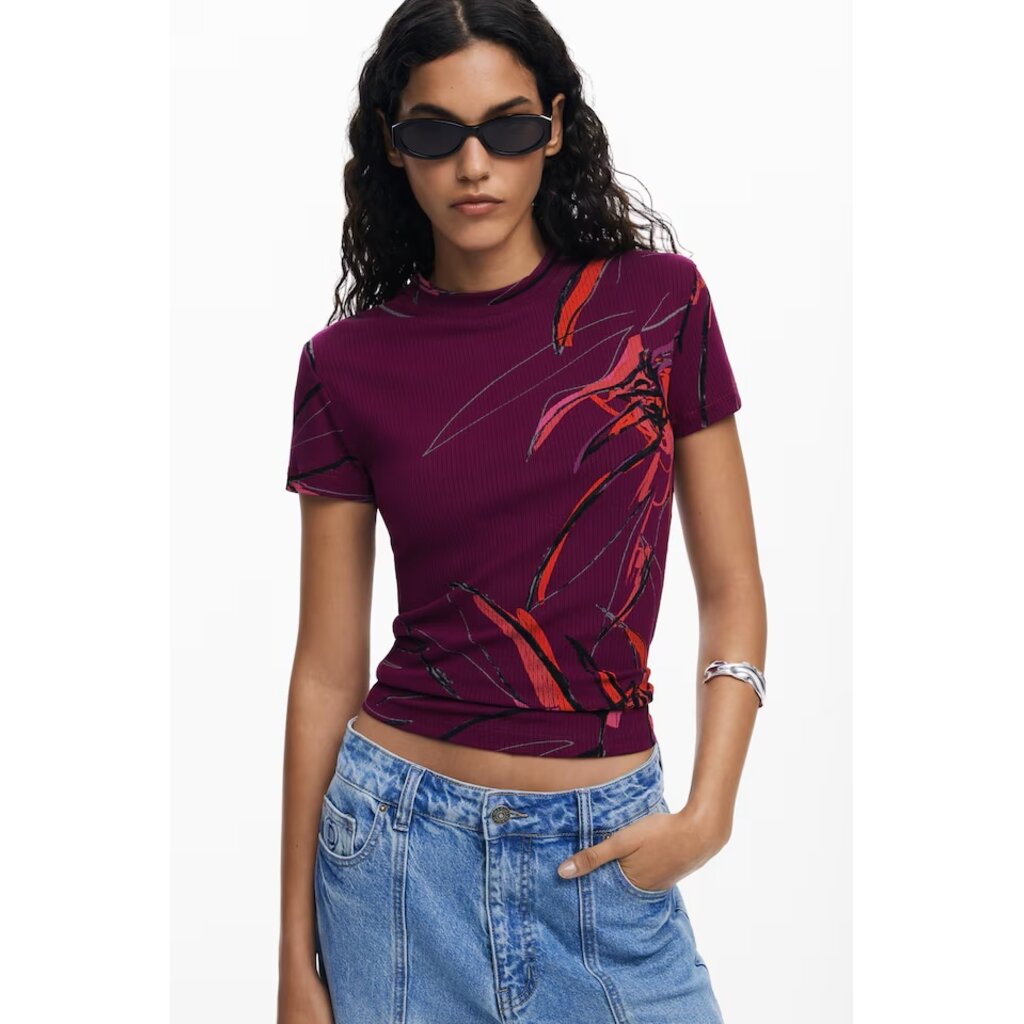 DESIGUAL DESIGUAL 25H TSHIRT LALA MOTIFS FUSCHIA