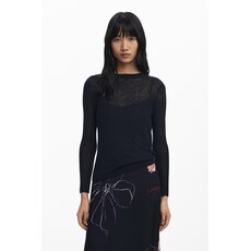 DESIGUAL DESIGUAL 25H ROBE DUO KALA TOP TRICOT NOIR