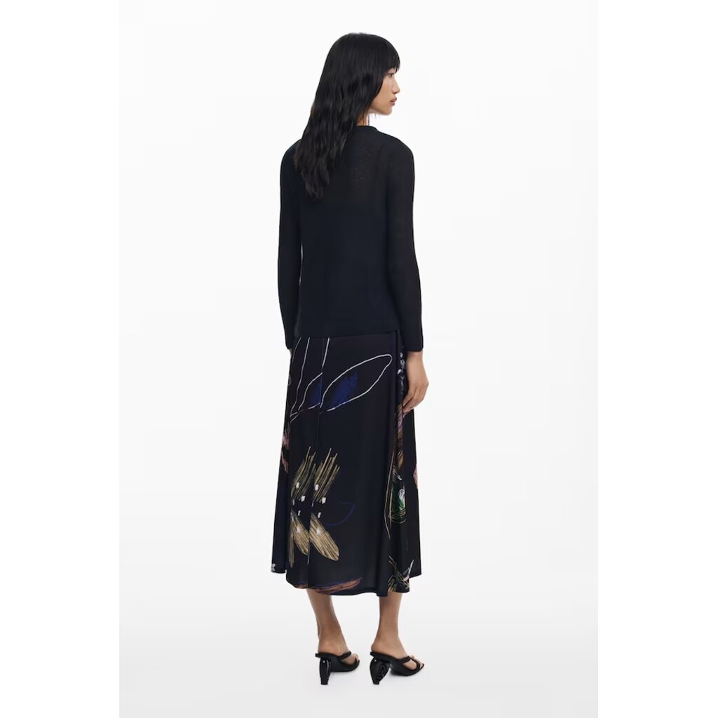 DESIGUAL DESIGUAL 25H ROBE DUO KALA TOP TRICOT NOIR