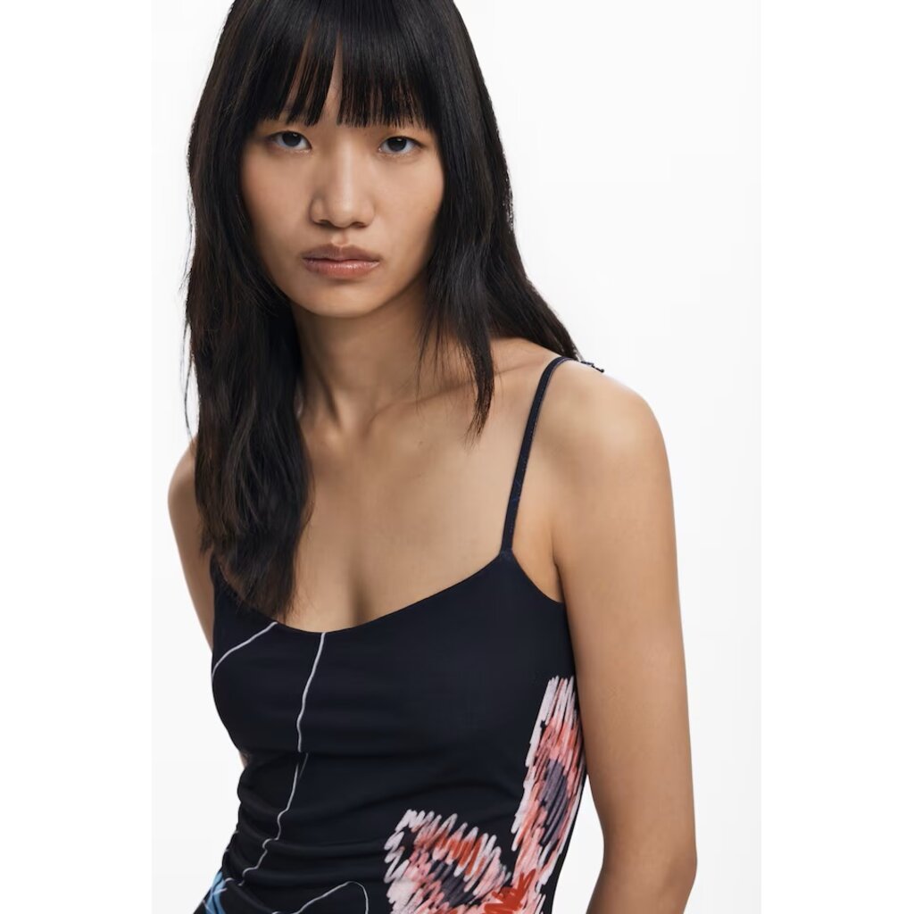 DESIGUAL DESIGUAL 25H ROBE DUO KALA TOP TRICOT NOIR