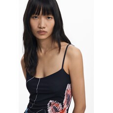 DESIGUAL DESIGUAL 25H ROBE DUO KALA TOP TRICOT NOIR