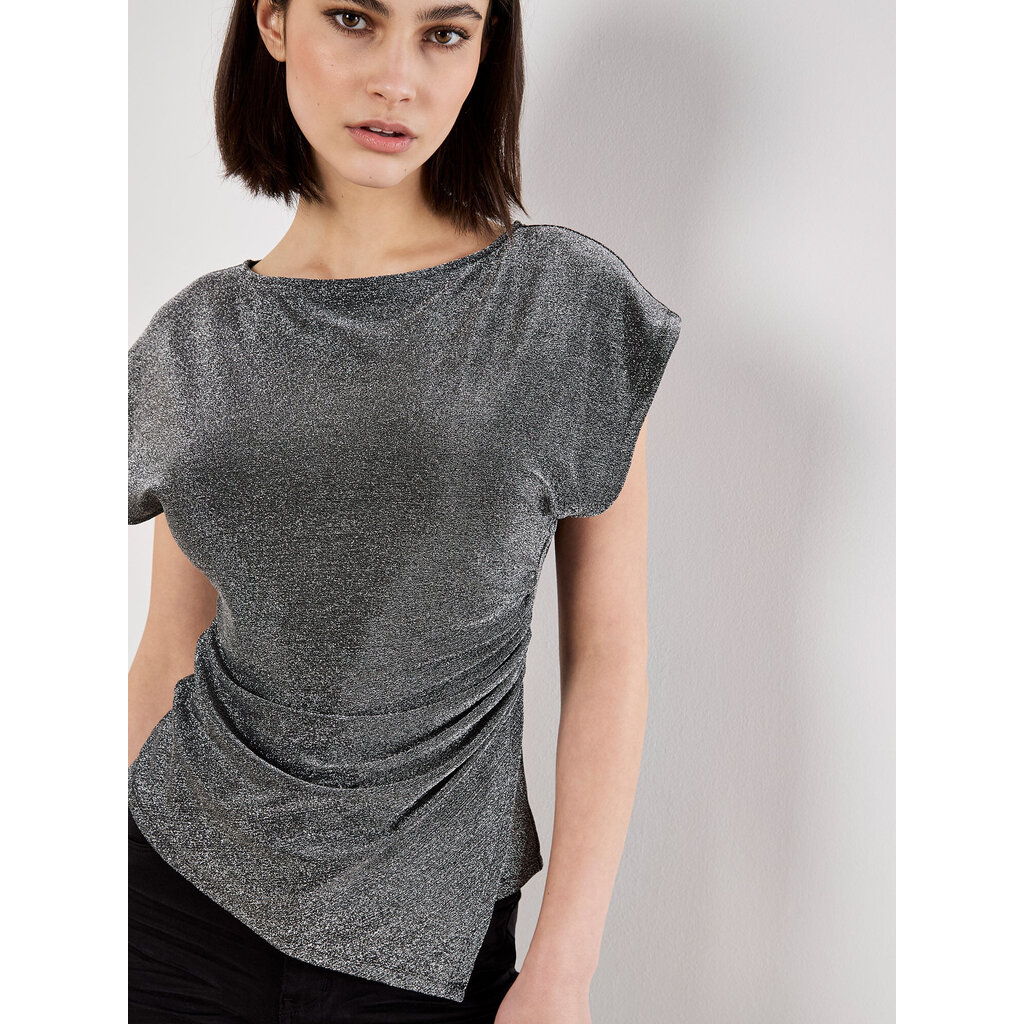 APRICOT APRICOT 25H TOP M COURTES FRONCE PAILLETTES ARGENT