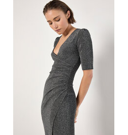 APRICOT APRICOT 25H ROBE LONGUE CACHE COEUR PAILLETTES NOIR