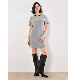 APRICOT APRICOT 25H ROBE TSHIRT CHEVRONS NOIR/CREME