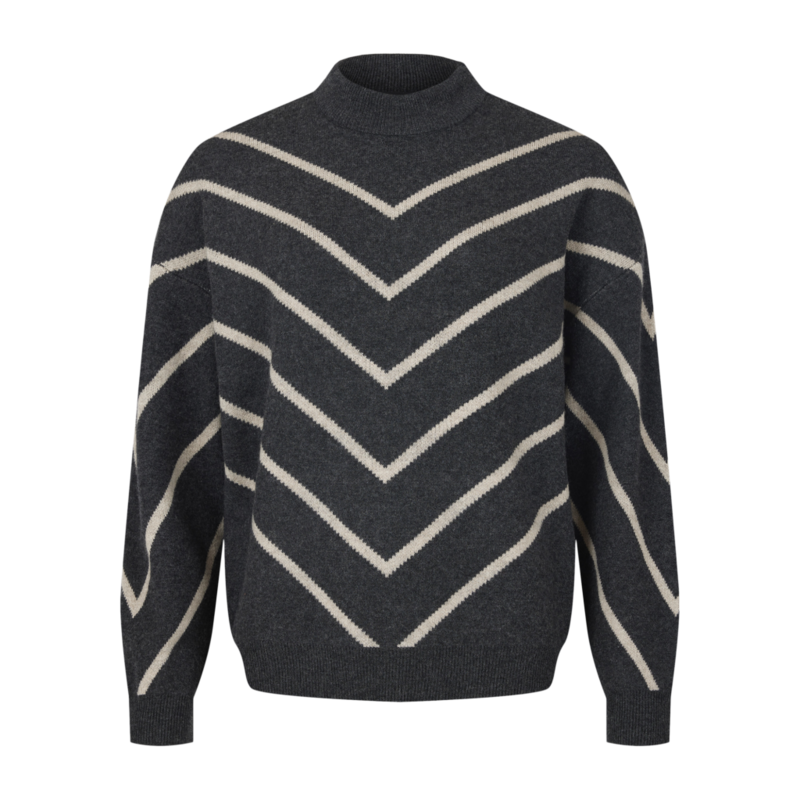 BRANDTEX BRANDTEX 25H PULLOVER TRICOT GRIS