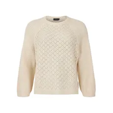 BRANDTEX BRANDTEX 25H PULLOVER EFFET DENTELLE CREME