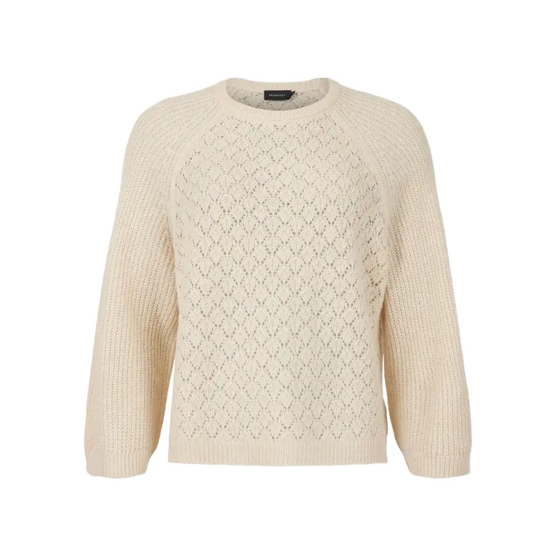 BRANDTEX BRANDTEX 25H PULLOVER EFFET DENTELLE CREME