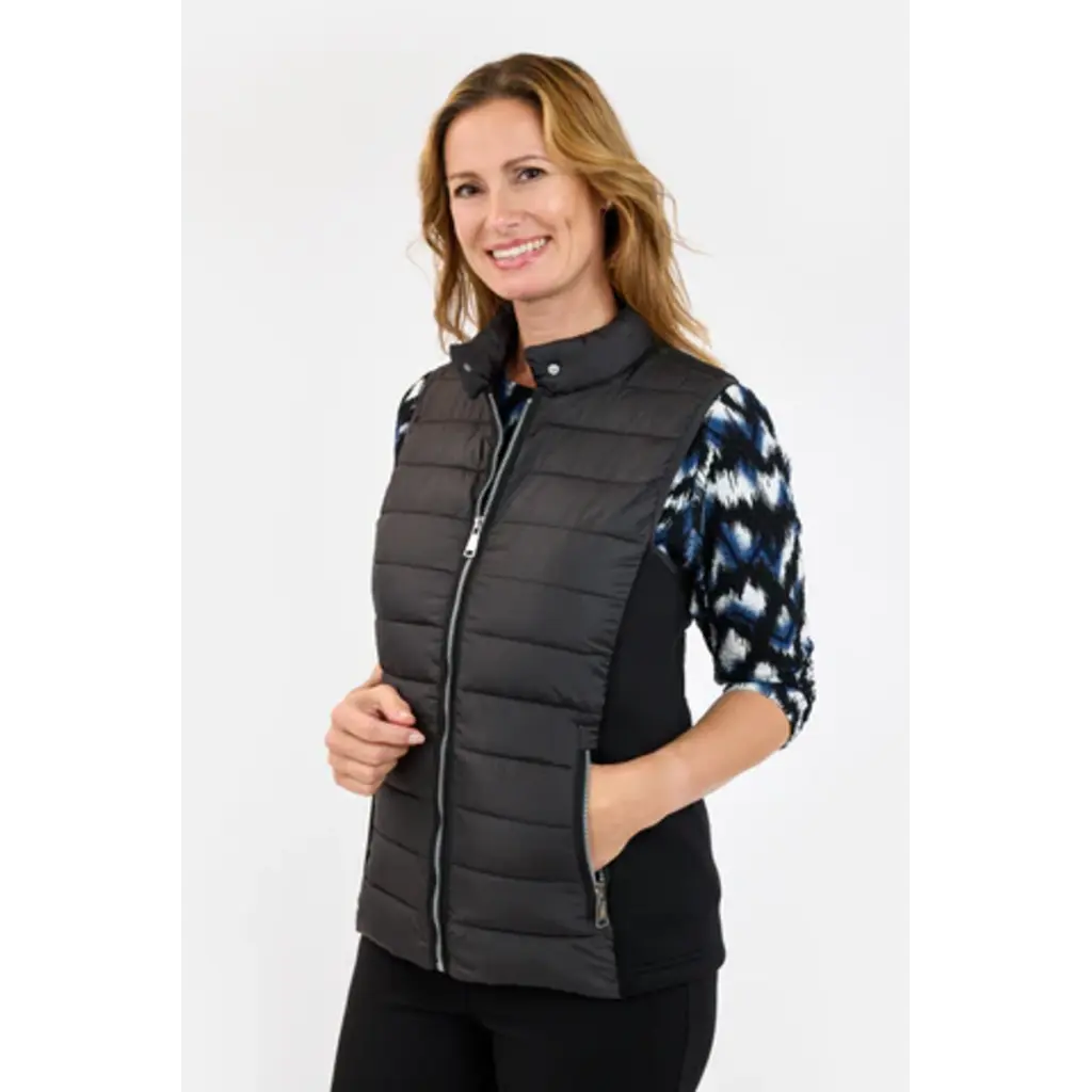 BRANDTEX BRANDTEX 25H WAISTCOAT QUILT MIX NOIR