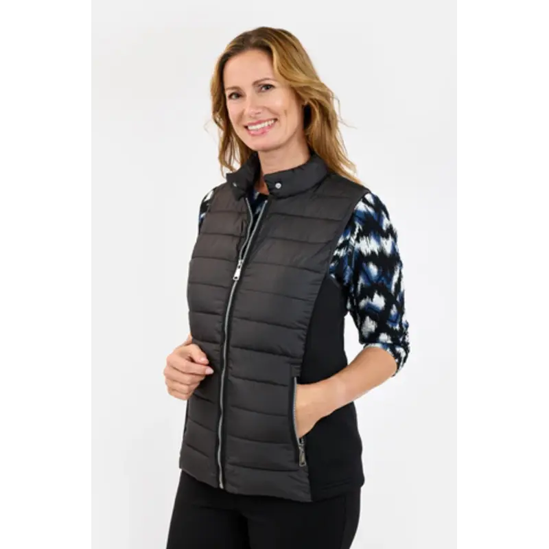 BRANDTEX BRANDTEX 25H WAISTCOAT QUILT MIX NOIR