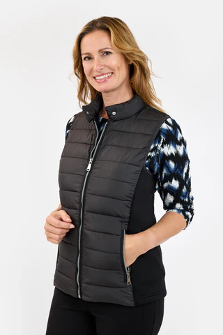 BRANDTEX 25H WAISTCOAT QUILT MIX NOIR