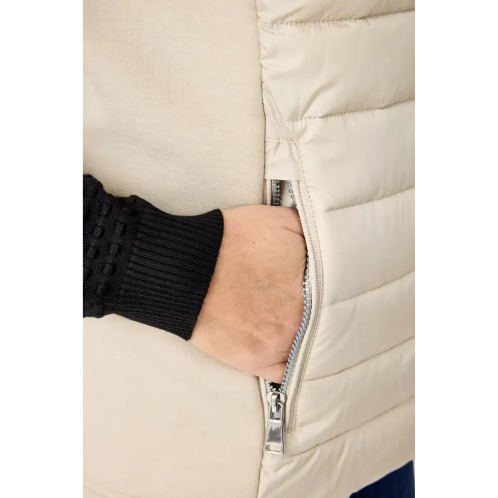 BRANDTEX BRANDTEX 25H WAISTCOAT QUILT MIX CREME