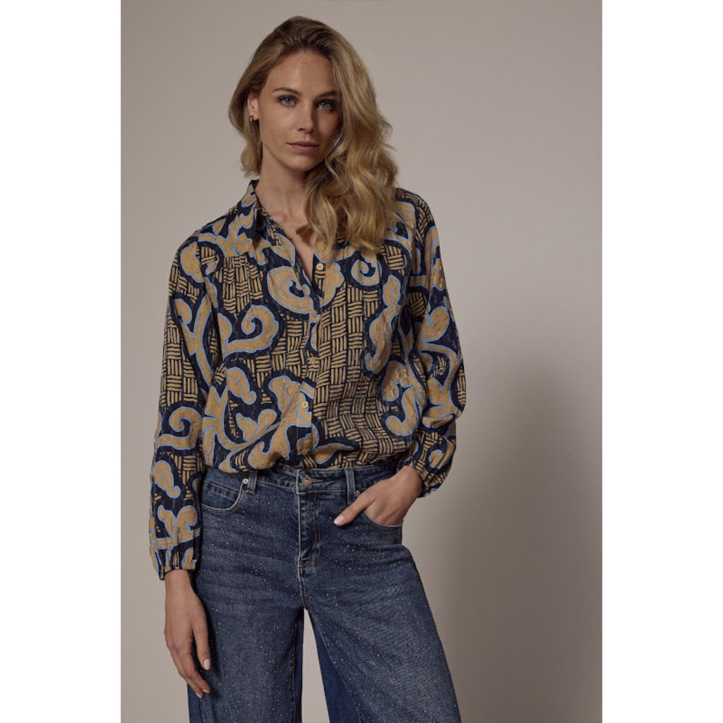 TRAMONTANA TRAMONTANA 25H BLOUSE MODERN ROCOCO TIE DETAIL