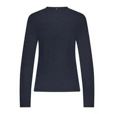 TRAMONTANA TRAMONTANA 25H BRUSHED STRETCH LACE TOP MARINE