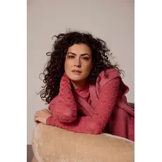 TRAMONTANA TRAMONTANA 25H BRUSHED STRETCH LACE TOP ROSEWOOD