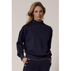 TRAMONTANA TRAMONTANA 25H HAUT TECHNICAL SWEAT MARINE