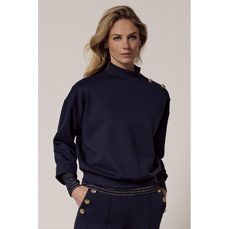 TRAMONTANA TRAMONTANA 25H HAUT TECHNICAL SWEAT MARINE