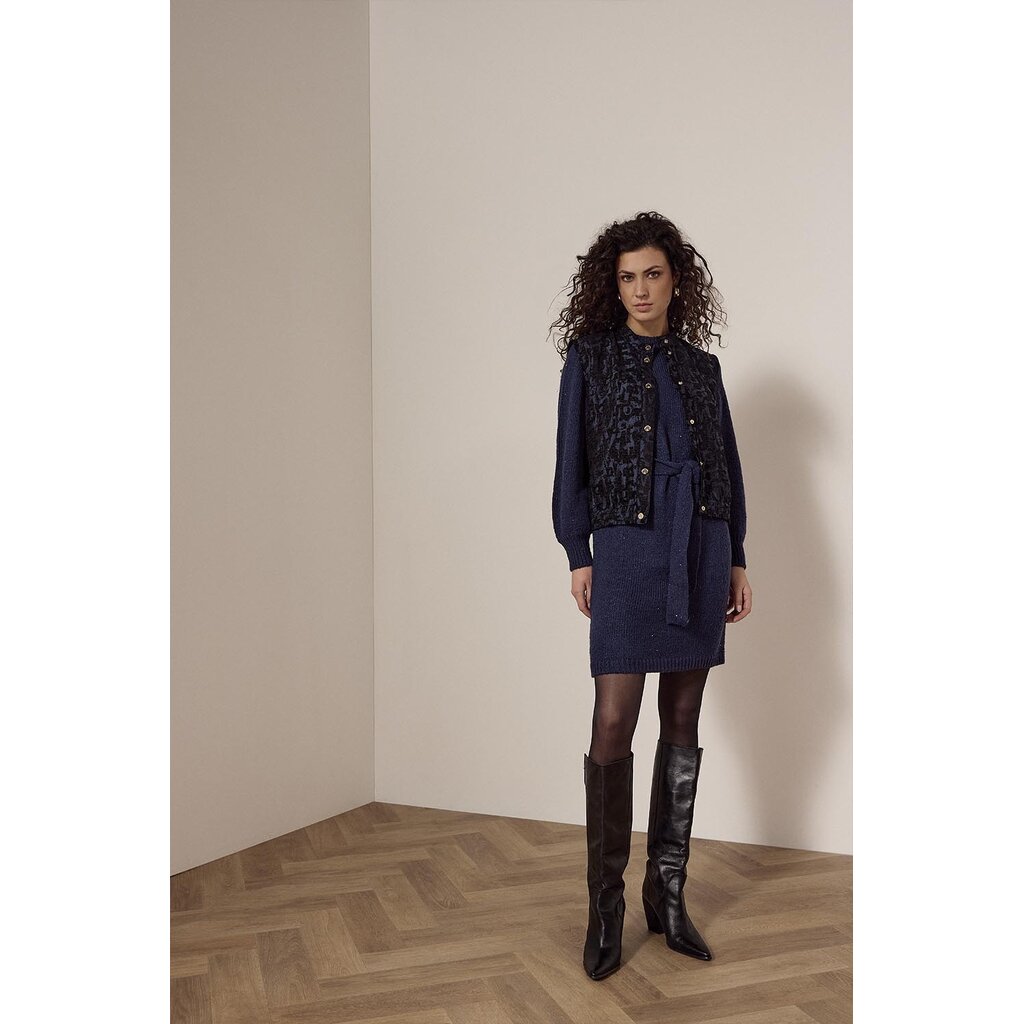 TRAMONTANA TRAMONTANA 25H VESTE JACQUARD MIDNIGHT MELANGE
