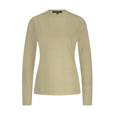 TRAMONTANA TRAMONTANA 25H MOCK NECK GLITTER TOP STONE