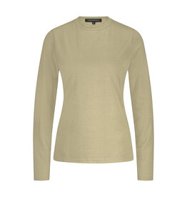 TRAMONTANA TRAMONTANA 25H MOCK NECK GLITTER TOP STONE