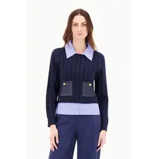 SPANNER SPANNER 25H PULL DUO COL CHEMISE AMOVIBLE MARINE