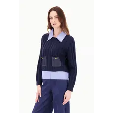 SPANNER SPANNER 25H PULL DUO COL CHEMISE AMOVIBLE MARINE