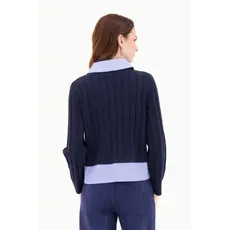 SPANNER SPANNER 25H PULL DUO COL CHEMISE AMOVIBLE MARINE