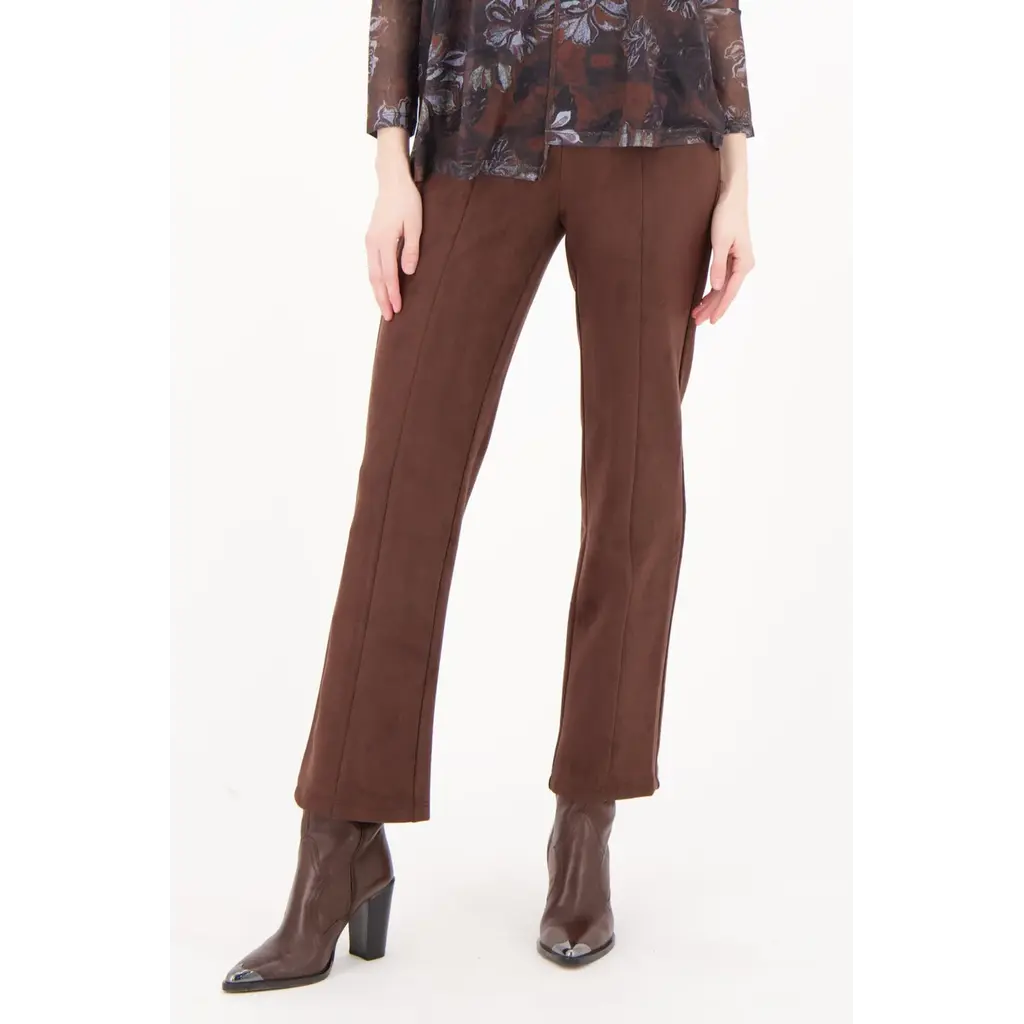 SPANNER SPANNER 25H PANTALON FAUX SUEDE CHOCOLAT