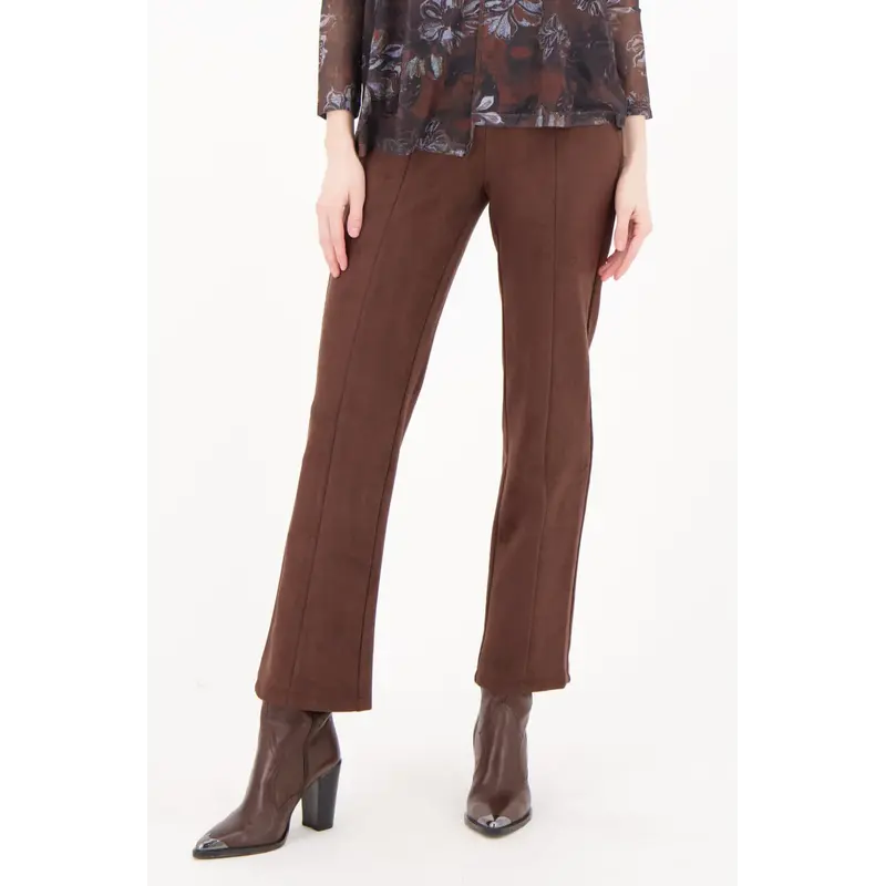 SPANNER SPANNER 25H PANTALON FAUX SUEDE CHOCOLAT