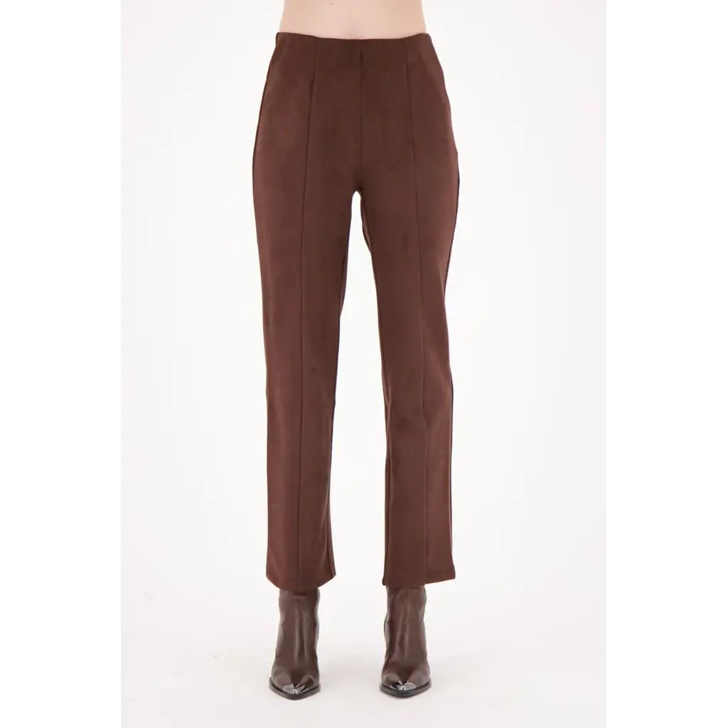 SPANNER SPANNER 25H PANTALON FAUX SUEDE CHOCOLAT