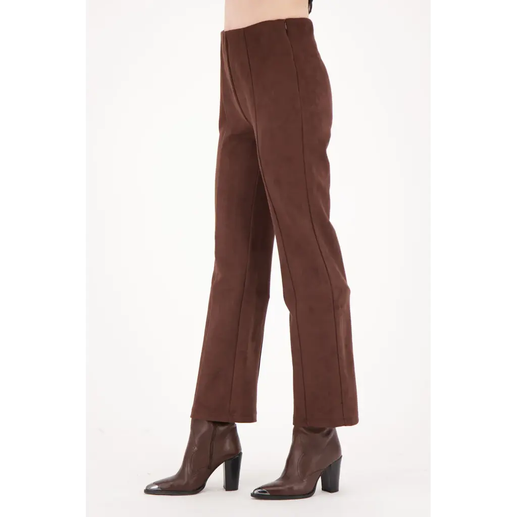 SPANNER SPANNER 25H PANTALON FAUX SUEDE CHOCOLAT